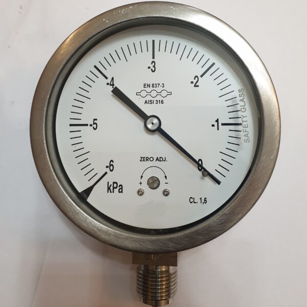 pressure gauge 0-(-6) kpa  (sic133764)